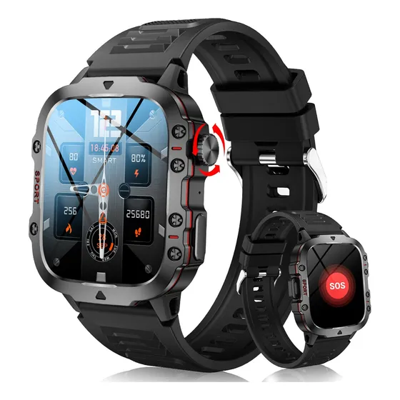Reloj Inteligente Militar Para Hombre, Impermeable Y Parlant