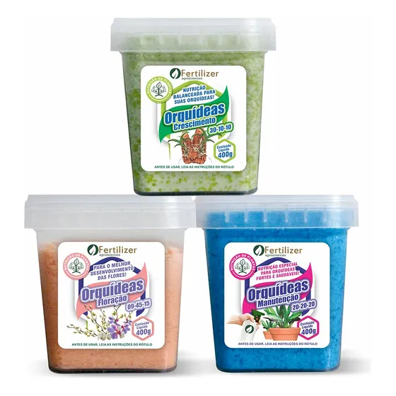 Adubo Para Orquídeas Kit Com 3