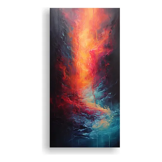 100x50cm Cuadros Abstractos De Cascadas Con Movimiento