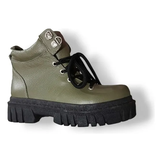 Borcego Corto 100% Cuero Vacuno Mujer Invierno Zapatos
