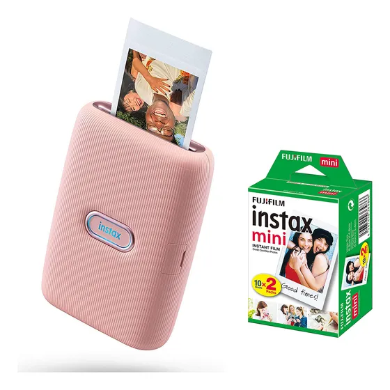 Impressora Instax Mini Link Smartphone + Filme De 20 Poses
