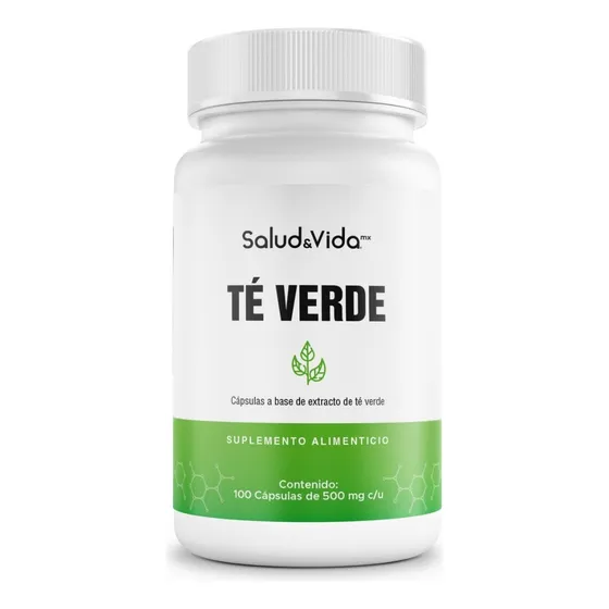 Té Verde Extracto 1000 Mg Por Porción (2 Cápsulas) - 100 Cápsulas -  S&v -  Sin Gluten Y Sin Omg