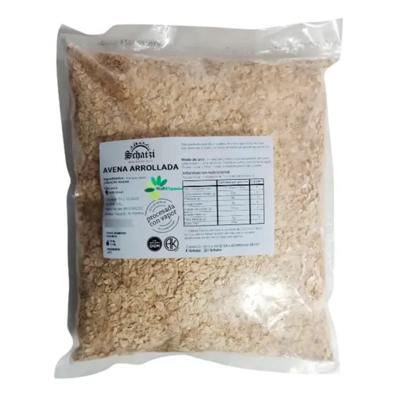 Schatzi Avena Orgánica Arrollada Tradicional X 1500 Grs.