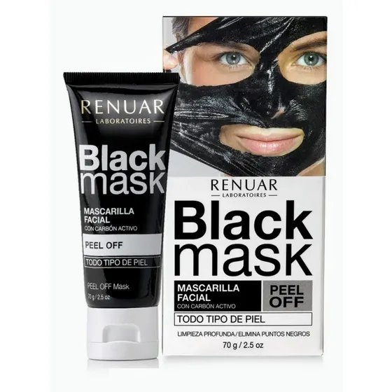 Mascarilla Facial Renuar Black Mask Peel Off por 70g