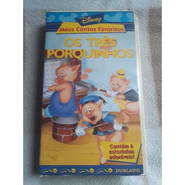 Vhs Os Trés Porquinhos Dublado