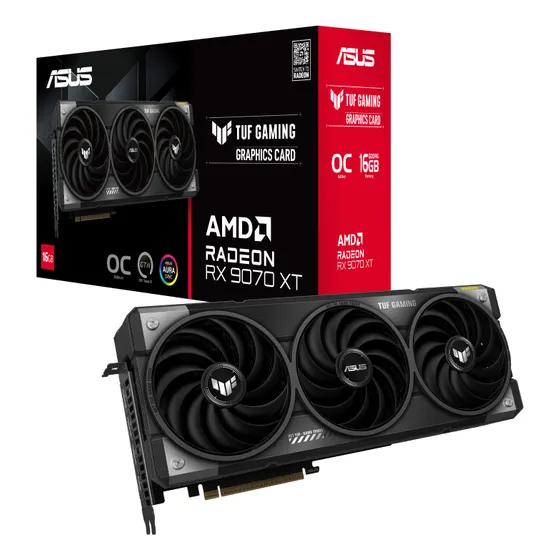 Placa De Video Amd Radeon Asus Tuf Gaming Rx 9070 Xt 16gb Oc
