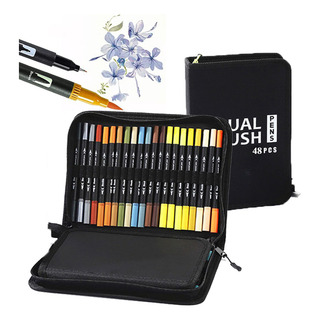 Pacote Com 48 Lápis De Aquarela Laváveis De Ponta Macia Pacote Com 48 Lápis De Aquarela Laváveis De Ponta Macia