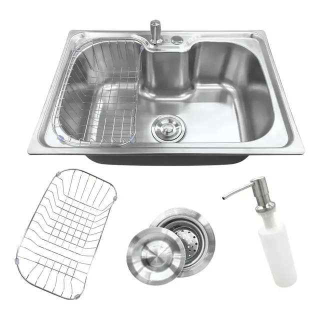 Cuba Gourmet Cozinha Aço Inox Escovado com Acessórios 60x42cm Stillus Home