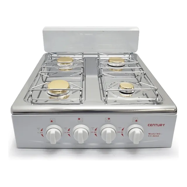 Cocina 4h Century Acero A Gas