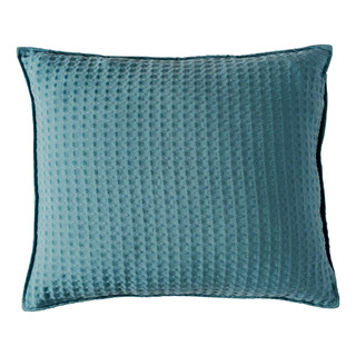 Funda De Almohada Europea Waffle Turquesa Vianney 88571 Funda De Almohada Europea Waffle Turquesa Vianney 88571
