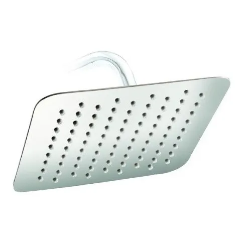 Regadera Plana 12 Pulgadas Cuadrada Capri Acero Inox Bm