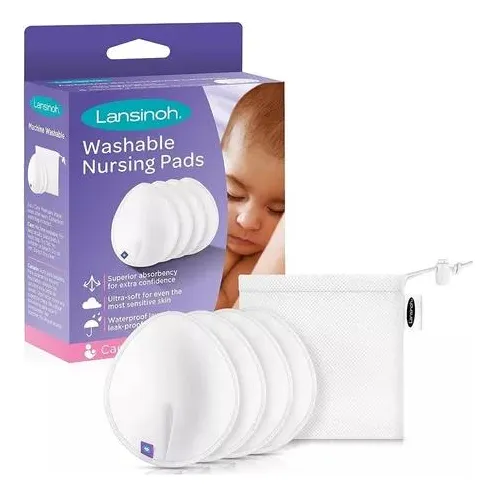 Absorbente Reutilizable Apósitos De Lactancia Lansinoh 4pzs