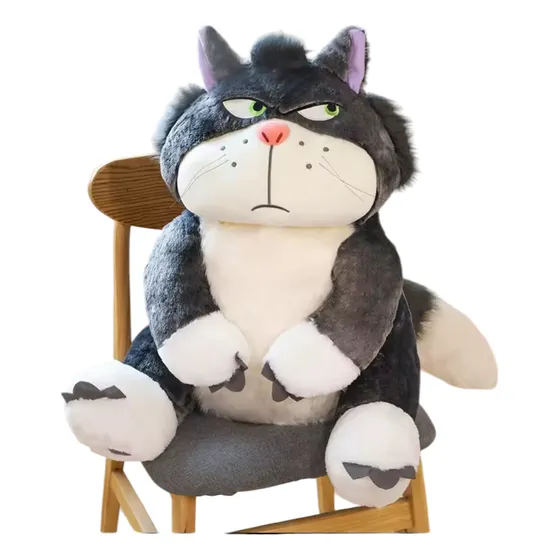 Gato De Peluche Lucifer Personaje De Cenicienta Grande 50 Cm