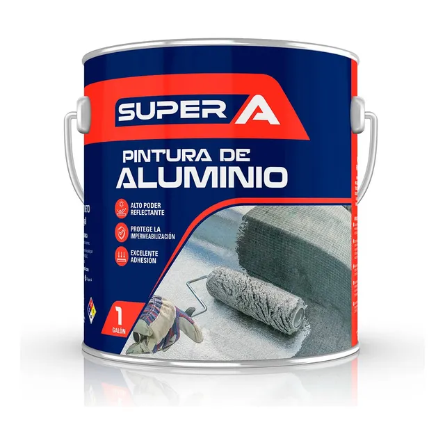 Pintura Aluminio Galon Super A