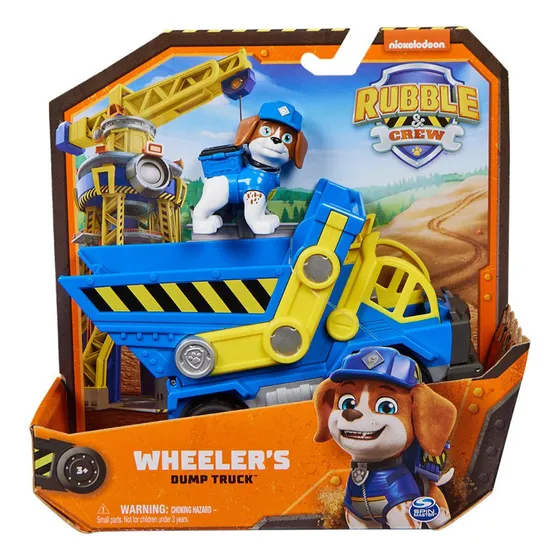 Paw Patrol Rubble Crew Vehículos De Construcción Con Figura