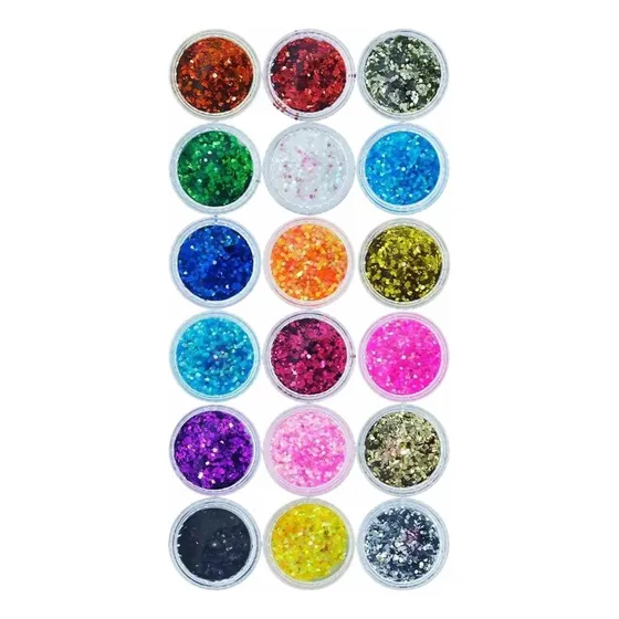 Glitter Para Encapsulamento Flocado C/18 Unidades Lançamento