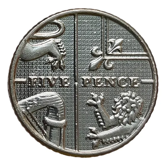 Gran Bretaña Five Pence 2014 - Puzzle - Km#1109d