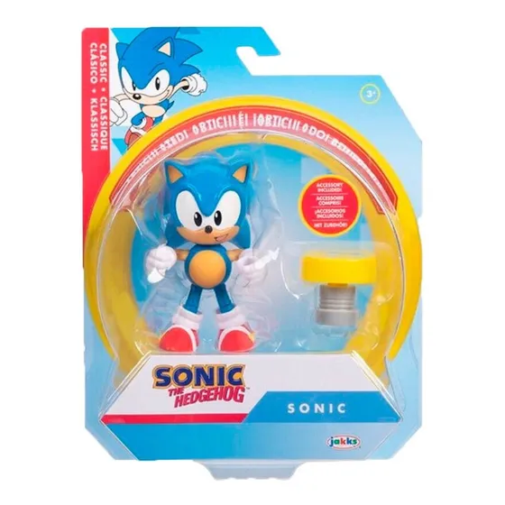 Sonic The Hedgehog Wave 10 Figura De Sonic Clasico+accesorio