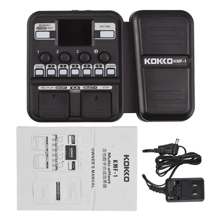 Kokko Processador Multiefeitos De Guitarra Pedal 59 Efeitos Cor Preto