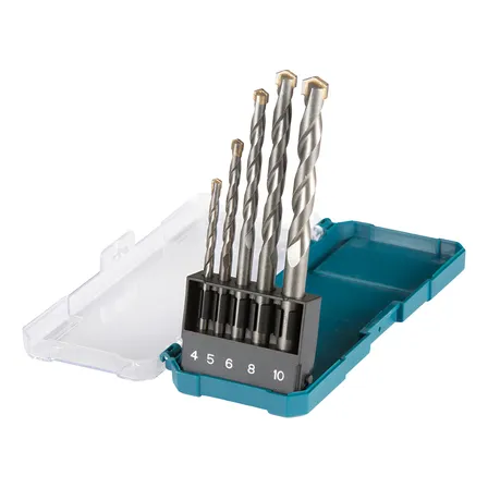 Kit Brocas 5 Peças Para Concreto Alvenaria D-72877 Makita