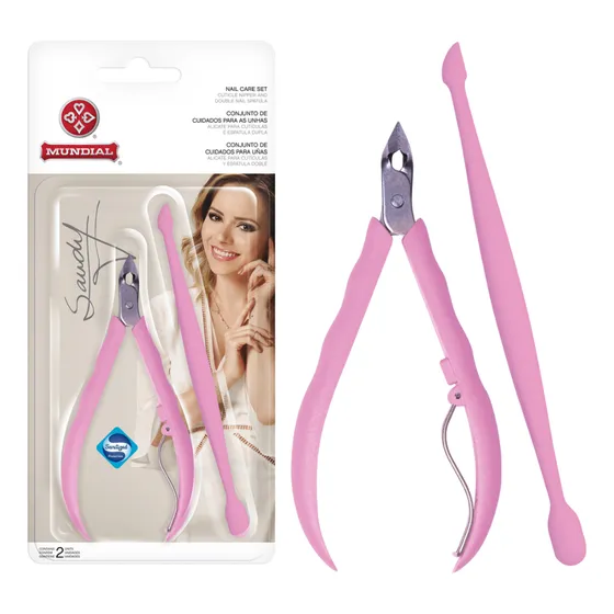 Alicate Cuticula Sandy Espatula Dupla 756-s Manicure Mundial