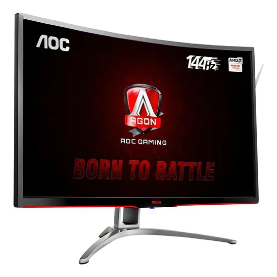 Monitor Gamer AOC com tela de 31.5" 144Hz e resolução Full HD