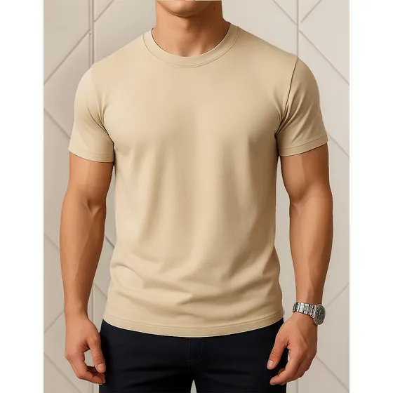 Polera Algodón 100% Manga Corta Premium Unisex Para Estampar