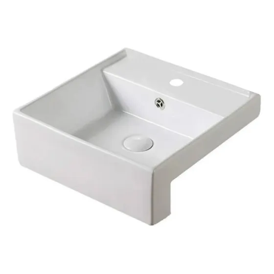 Bacha De Empotrar Baño Lavatorio Piazza A173c Porcelana Blan