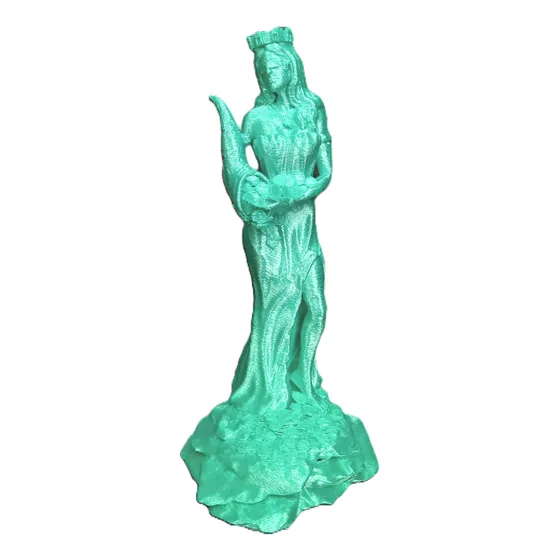 Figura De La Diosa Fortuna / Tyche 15cm Efecto Seda