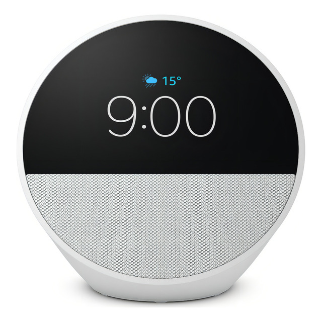 Echo Spot 2024 Com Alexa Despertador Inteligente Branco Echo Spot 2024 Com Alexa Despertador Inteligente Branco