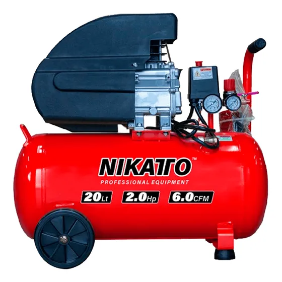 Compresor De Aire 2hp 5.2 Galones 20l Nikatto 