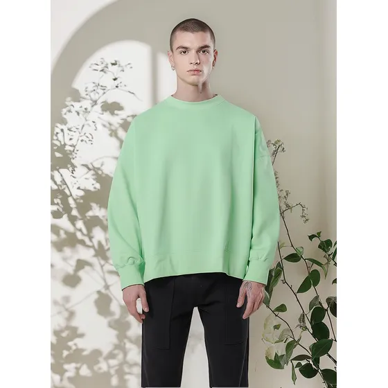 Buzo Luxo Verde Crop Algodón Oversize