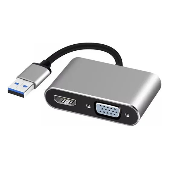Adaptador Usb-m A Hdmi/vga Hembra