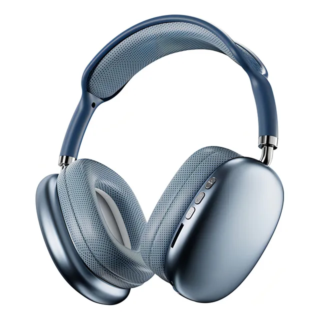 Audífonos Inalámbricos Bluetooth Con Micrófono P9 Pro Max Color Azul