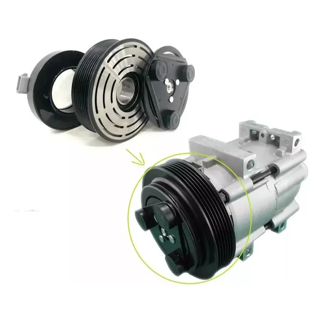 Conjunto Embreagem Polia E Bobina Ford Ranger 3.0 E 4.0 6pk