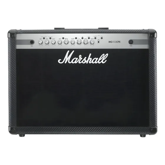 Amplificador Marshall MG Carbon Fibre MG102CFX Transistor para guitarra de 100W cor preto