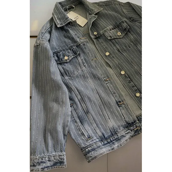 Campera De Jean Con Brillos