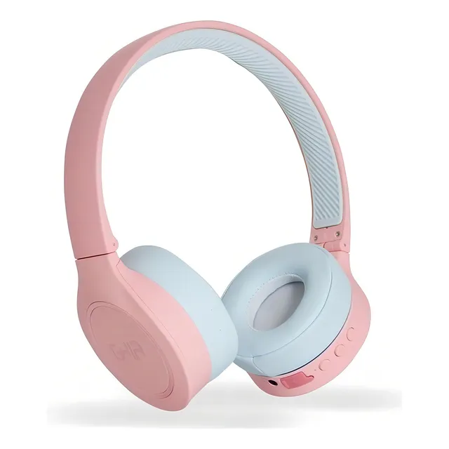 Audífonos bluetooth tipo diadema Ghia GAC-182B Batería 300MAH Sonido de alta fidelidad Rosa.