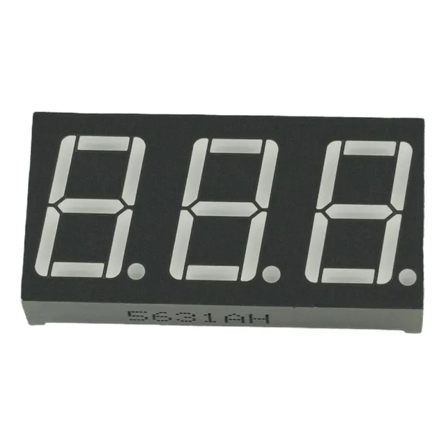Display Rojo 7 Segmentos X3 Cátodo Común 0.56 Inch