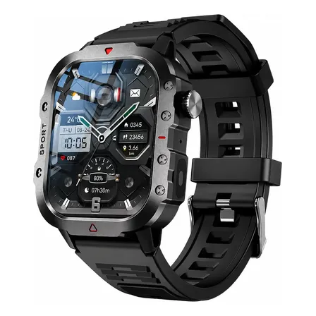 Smartwatch Deportivo H11 Funciones Salud Llamadas Bluetooth Negro Look Deportivo Ne