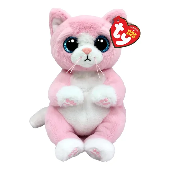 Peluche Ty Beanie Bellies Lillibelle The Pink Kitten 20 Cm