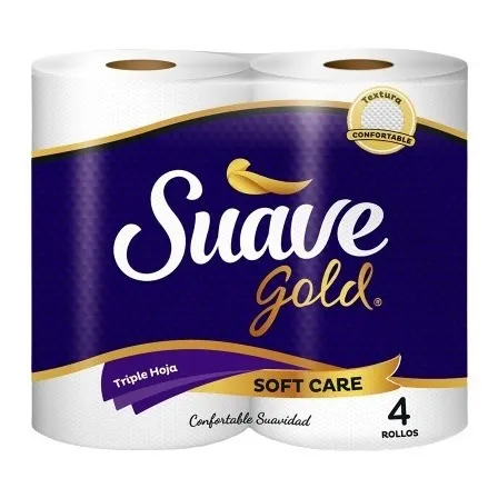 Papel Higiénico Suave Gold Soft Care (12x4)