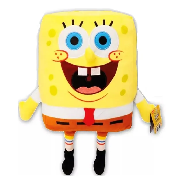 Pelúcia Bob Esponja Calça Quadadra Coleçao Nova 22cm Premium