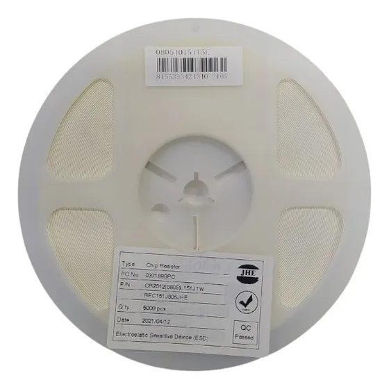 Resistor 150r(150 Ohms) 0805(smd) 5% - Rolo C/ 5.000 Pçs