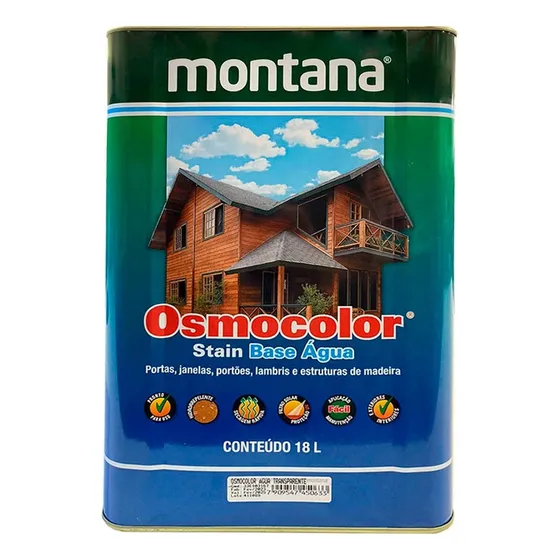 Tinta Osmocolor Stain Base Água Montana 18 Litros - Em Cores
