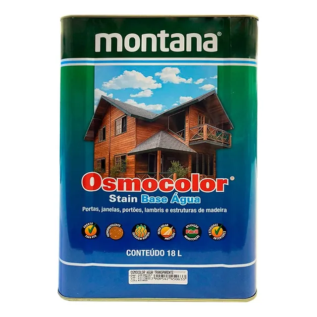 Tinta Osmocolor Stain Base Água Montana 18 Litros - Em Cores