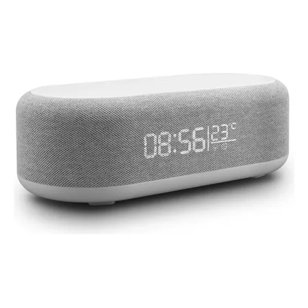 Reloj Despertador Led Con Cargador Inalámbrico White