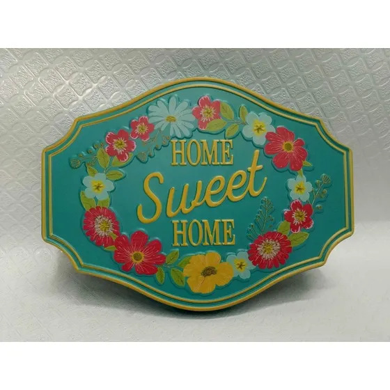 Aviso Pared Retro Vintage U.s.a Home Metal Relieve Pintado