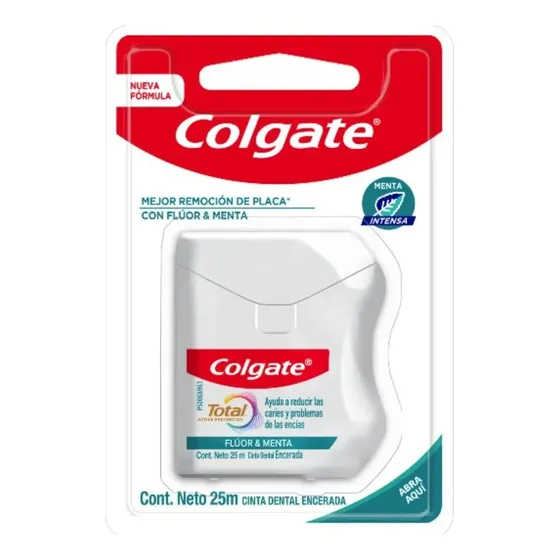 Hilo Dental Colgate Flúor Y Menta 25 M