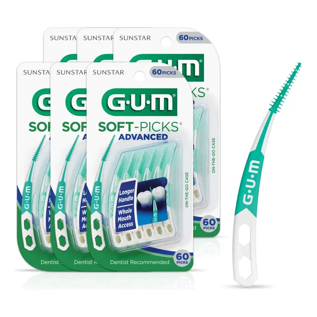 Palillos Dentales Gum Soft-picks Advanced De 60 Unidades (pa
